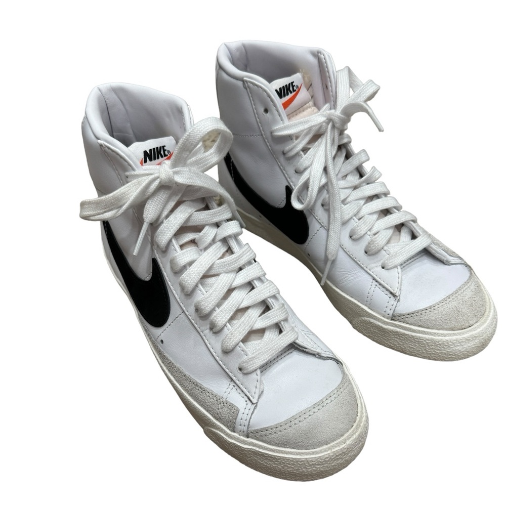 Nike Blazer Mid ‘77 leather white & black women’s size 8.5.